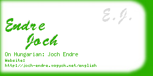 endre joch business card